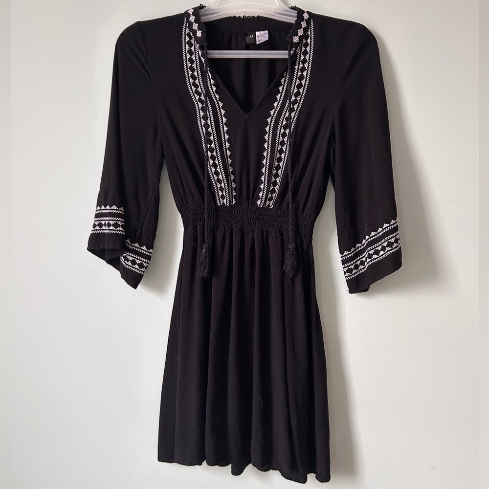 Divided by H&M Black Dress, Size 2, Excellent Condition, Boho Dress for Women